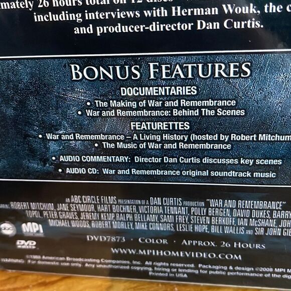 Herman Wouk’s War and Remembrance The Complete Epic Mini Series NEW Jane Seymour - Picture 3 of 3